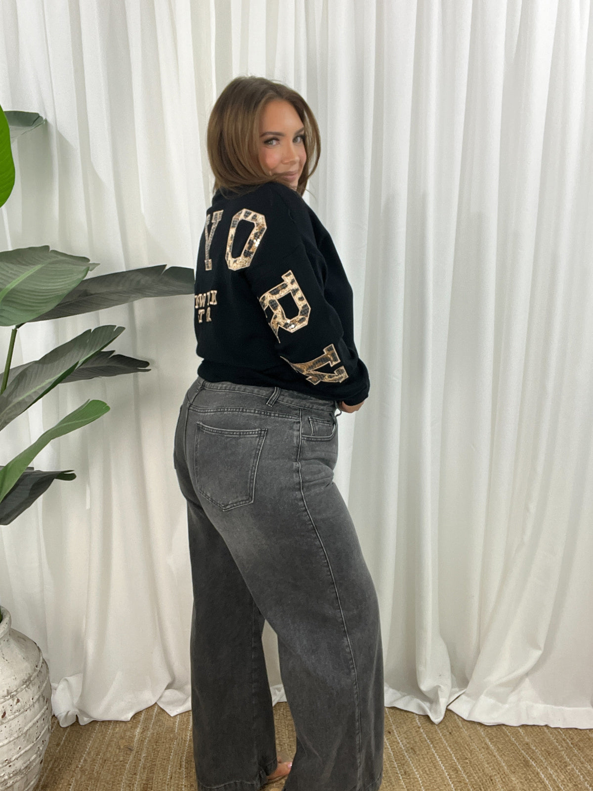 Lennox Jeans- Washed Black