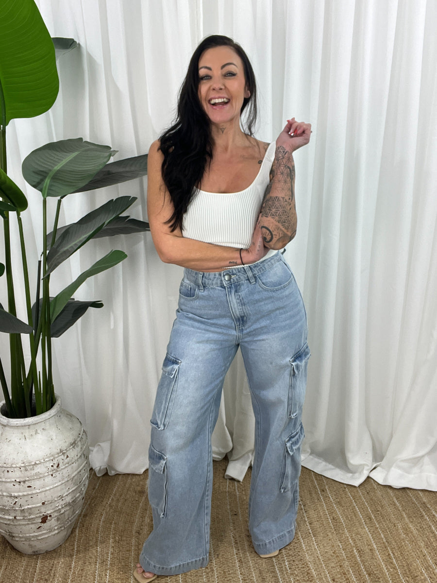 Hooper Jeans- Washed Blue