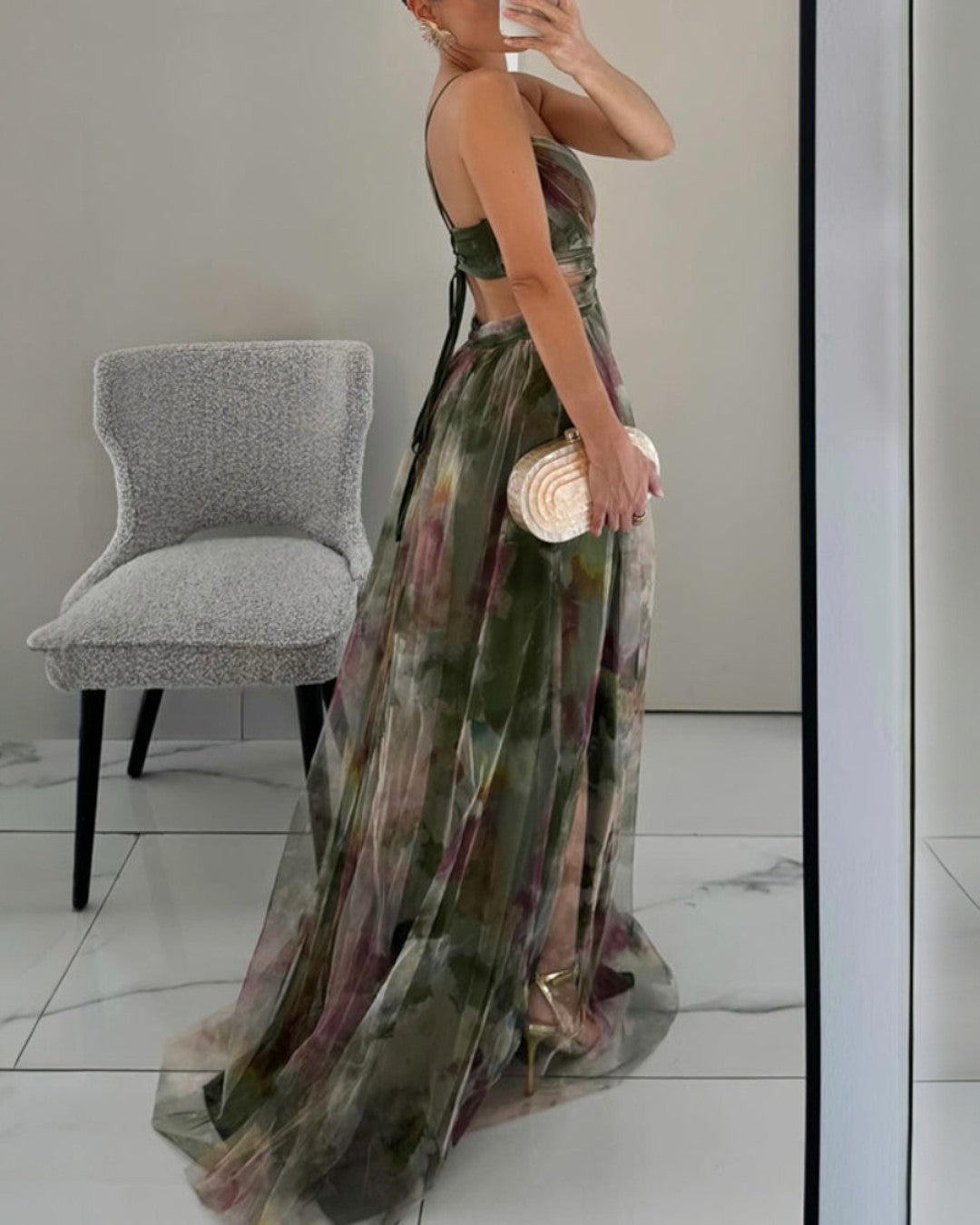Georgia | Charming Maxi Dress with Floral Print