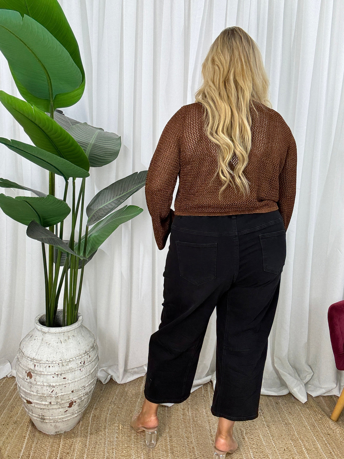 Zola Crochet Crop Top - Bronze