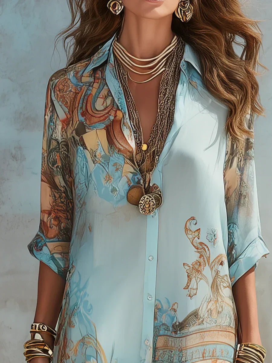 Mara | Elegant summer dress with a flowing cut