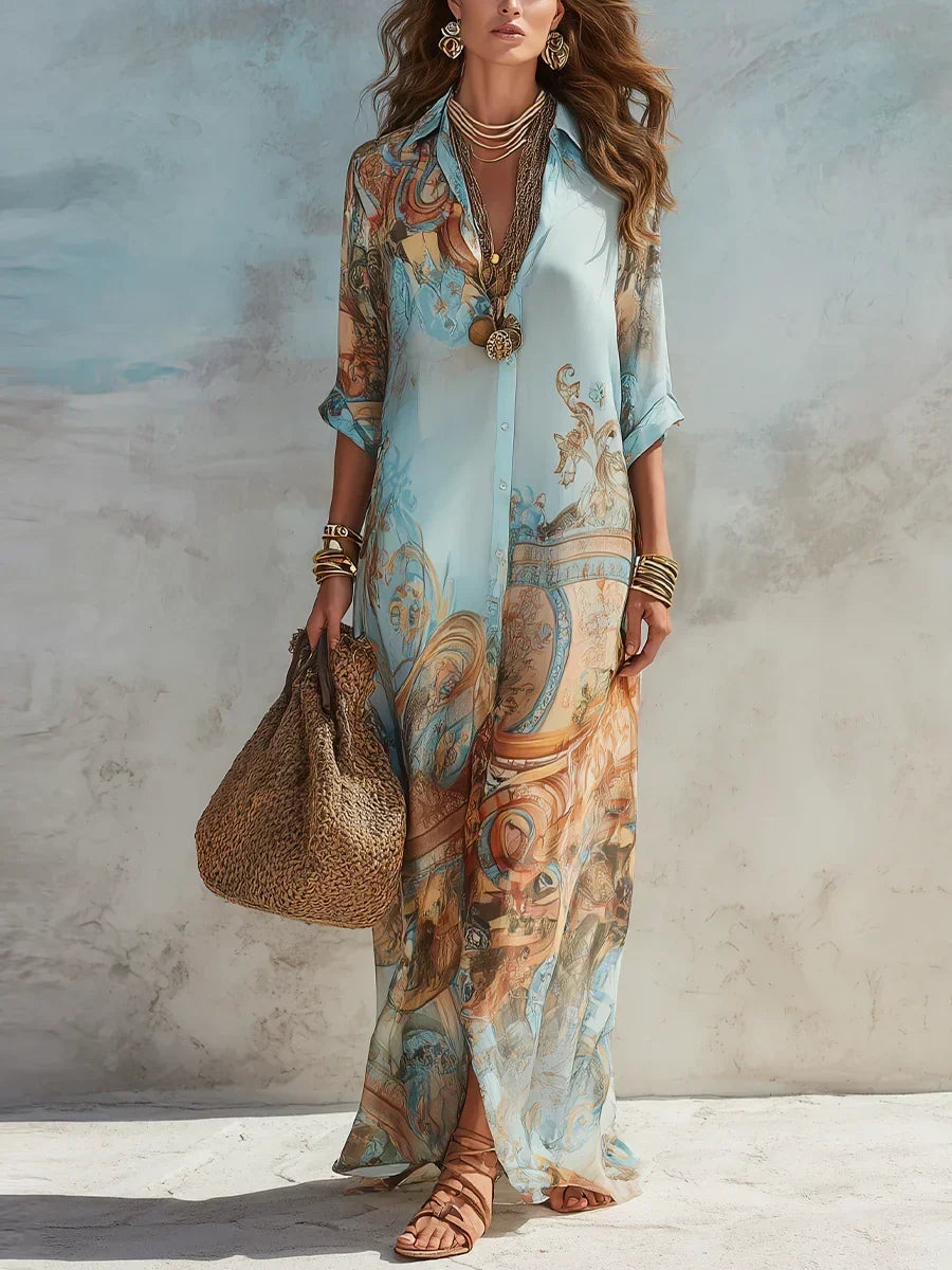 Mara | Elegant summer dress with a flowing cut