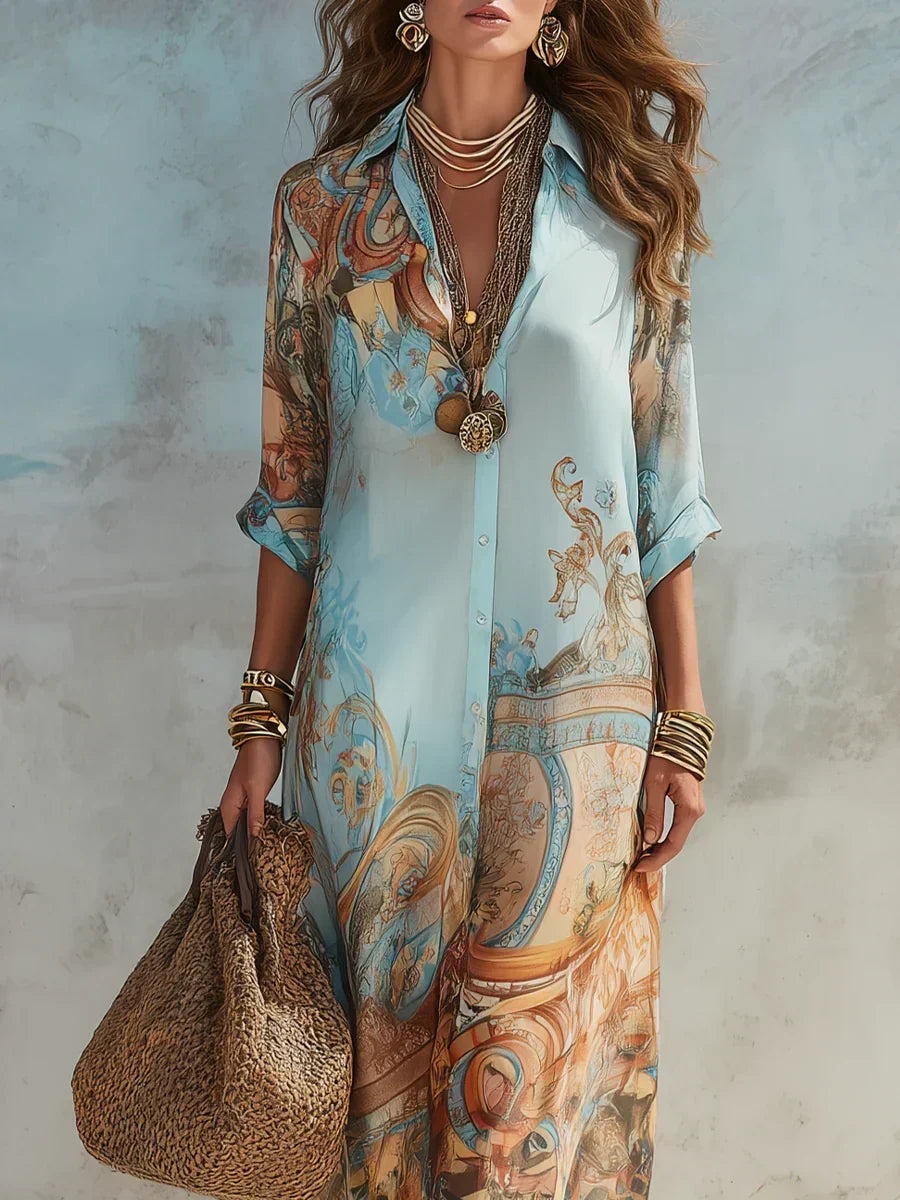 Mara | Elegant summer dress with a flowing cut