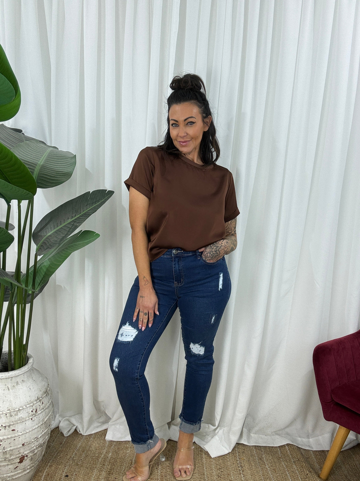 Evie Top - Chocolate