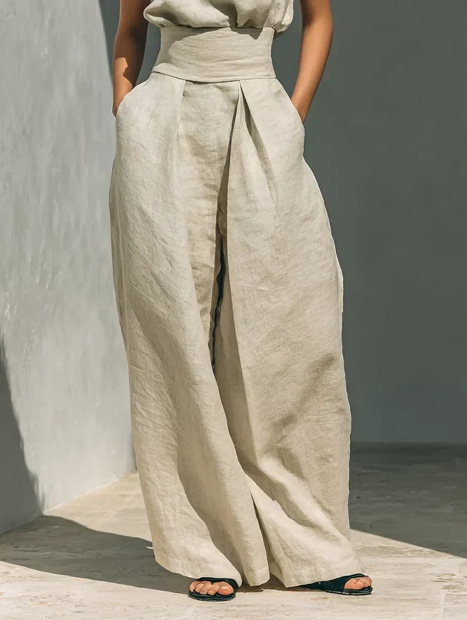 Joana Elegant Cotton and Linen Set