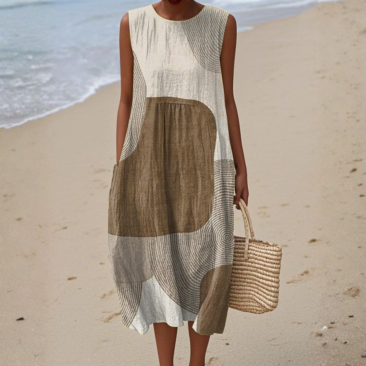 Helena™ | Summer Dress with Artistic Print