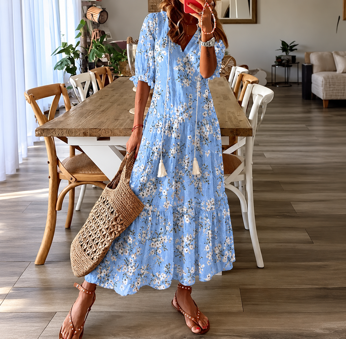 Paisley™ | Chic Boho Midi Dress