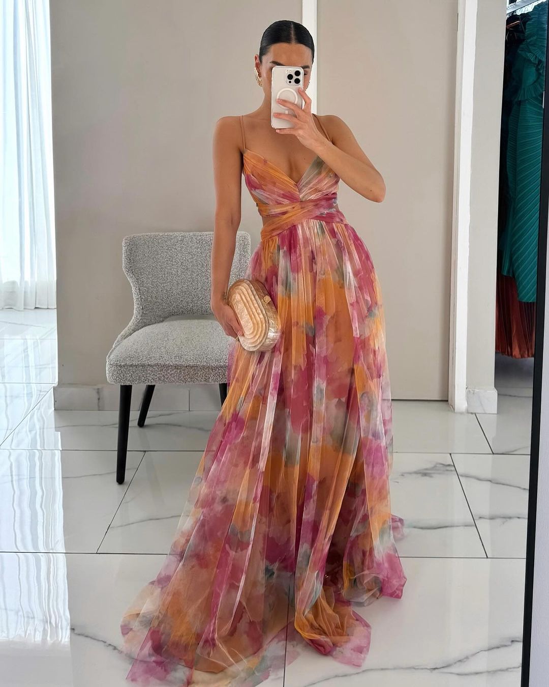Georgia | Charming Maxi Dress with Floral Print