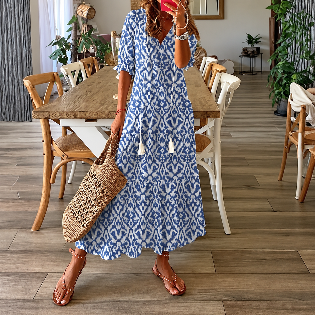 Paisley™ | Chic Boho Midi Dress