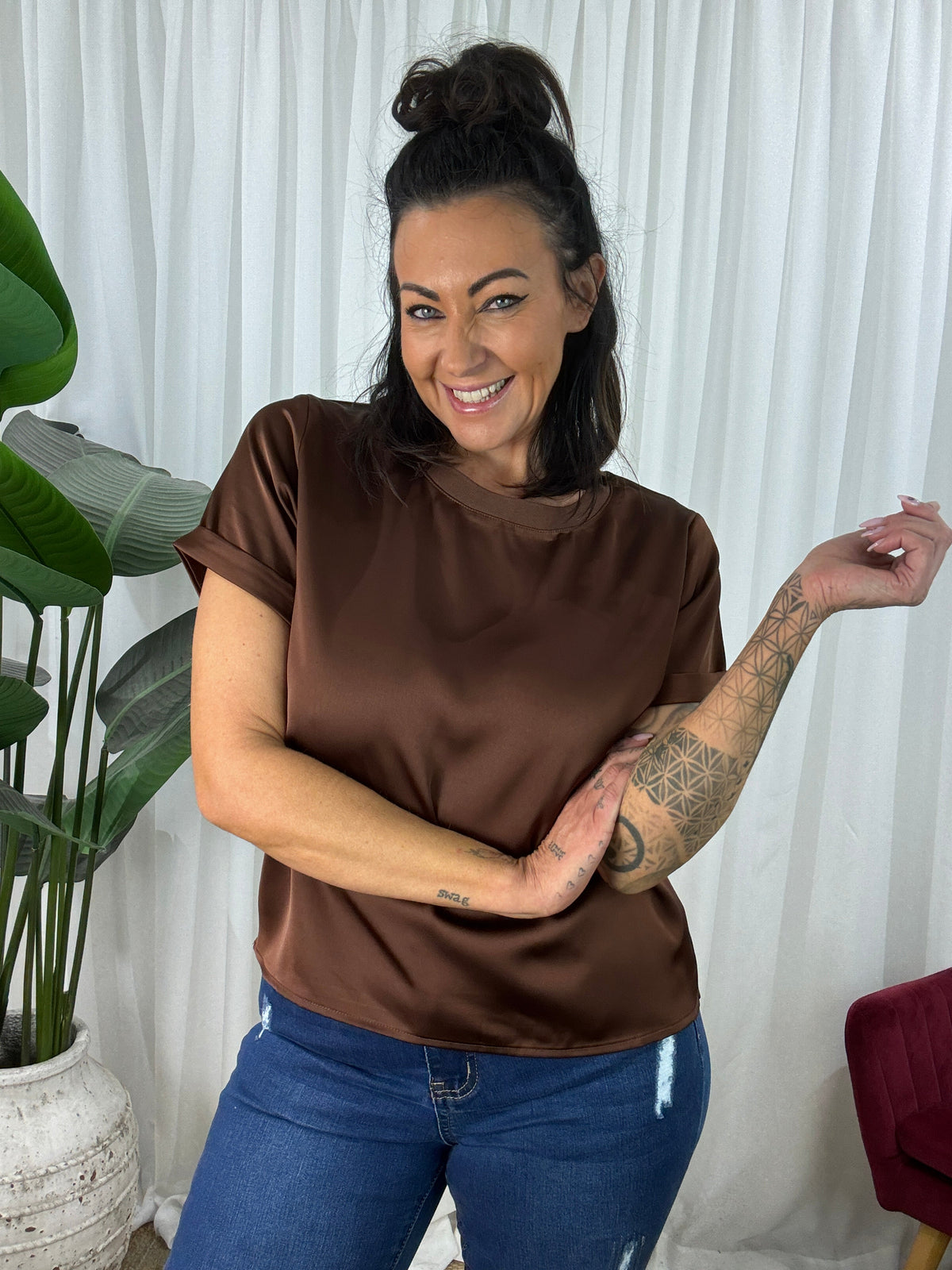 Evie Top - Chocolate
