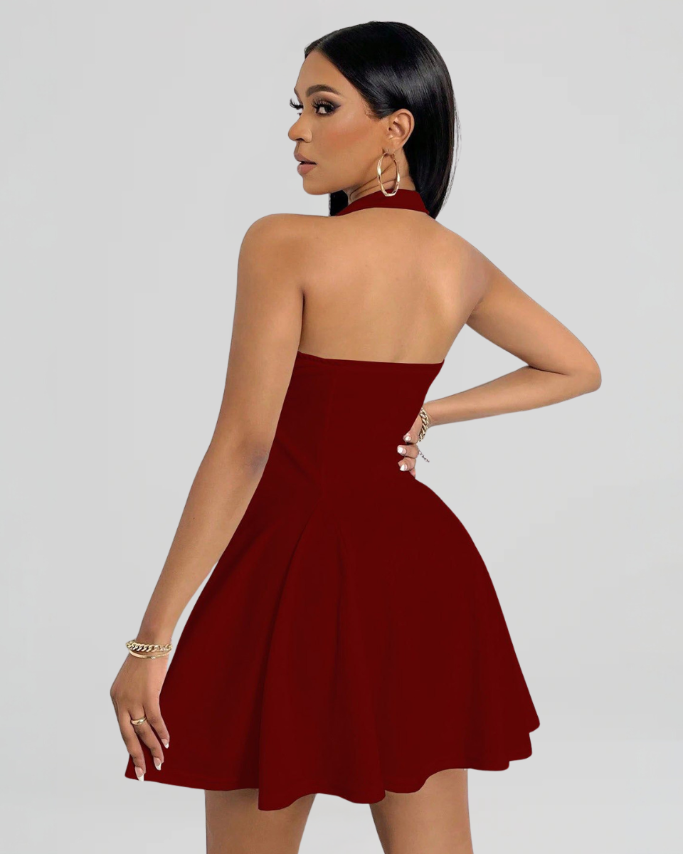 Kaela | Mini Dress With Halter Straps