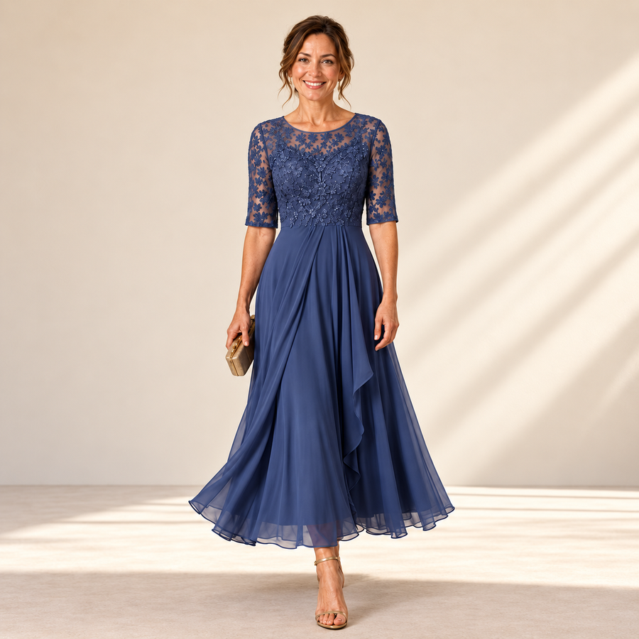 Rose – The Flattering Lace Midi Dress