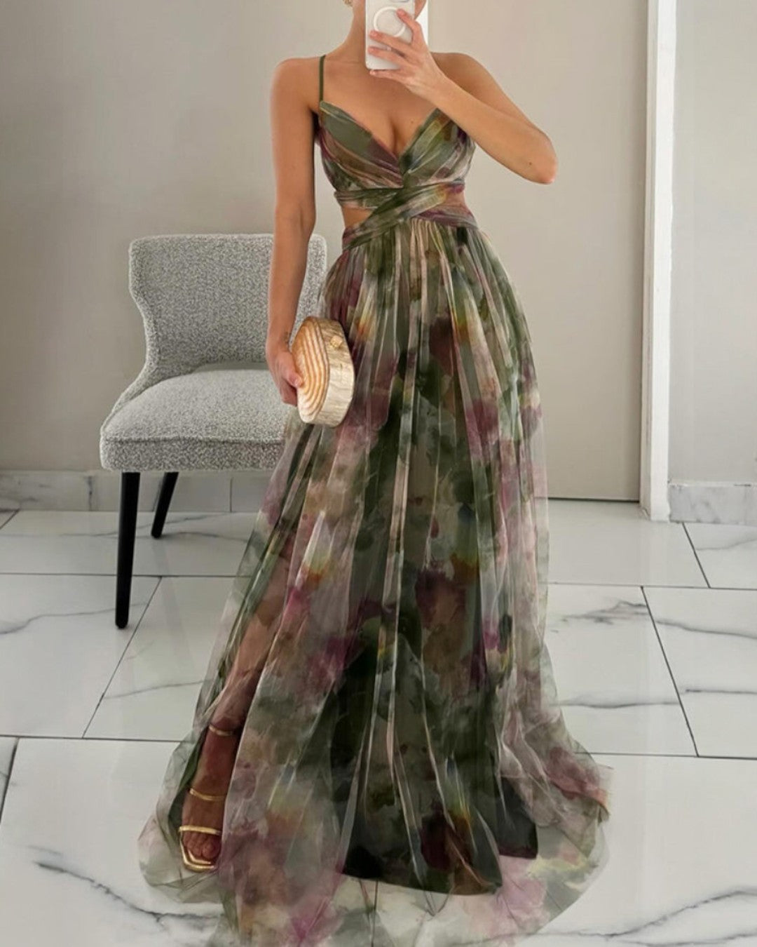 Georgia | Charming Maxi Dress with Floral Print