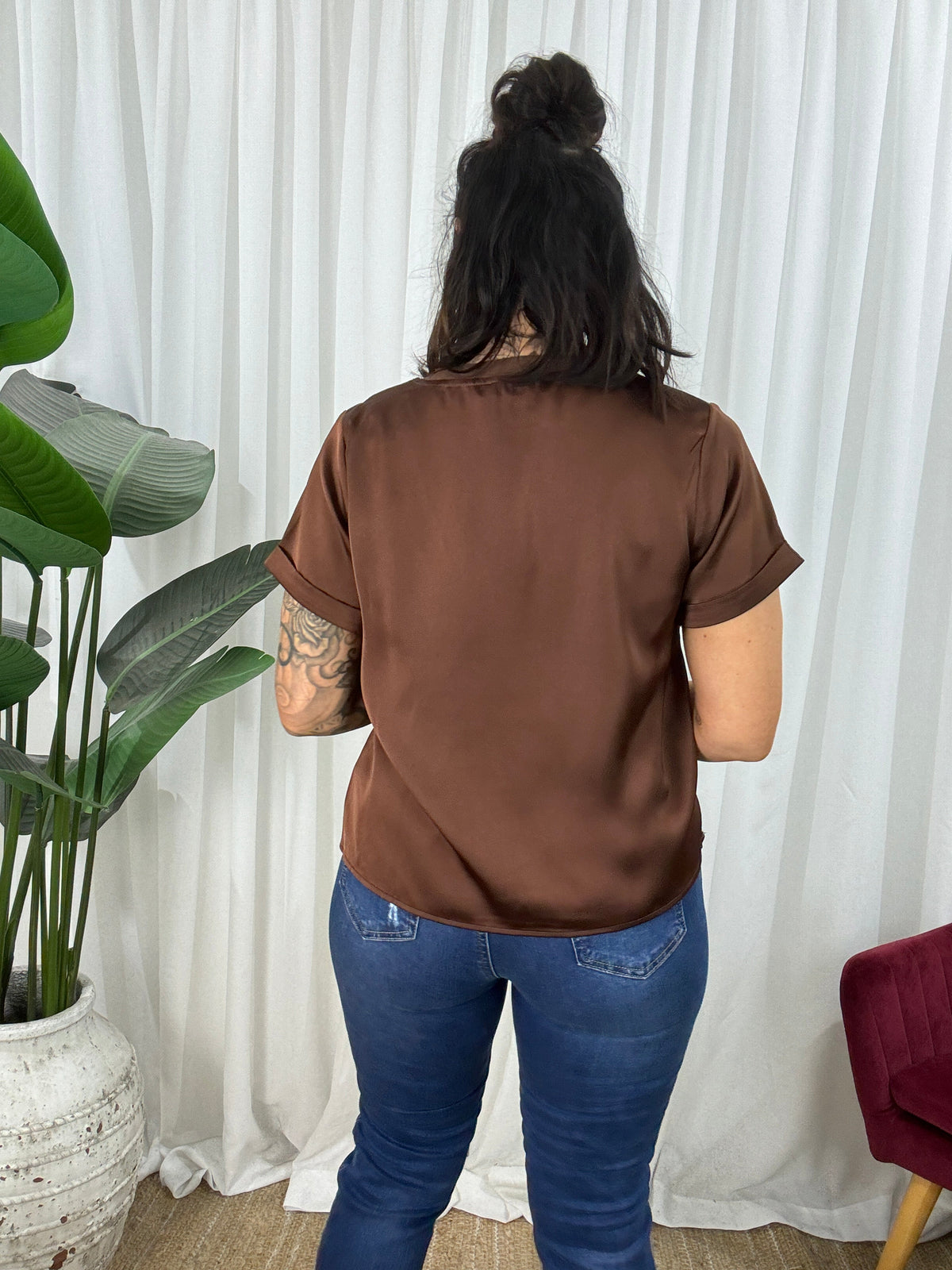 Evie Top - Chocolate