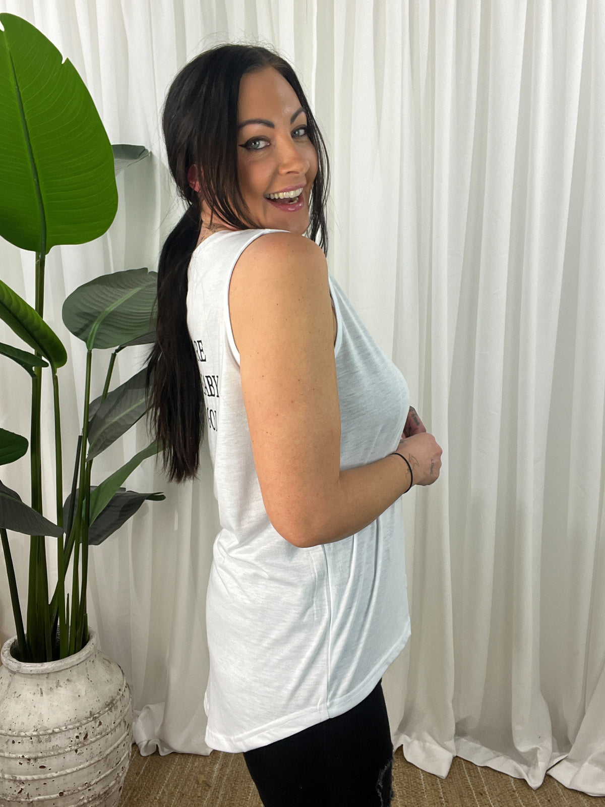 Solid Gold Baby Tank - White (EOFY SALE)
