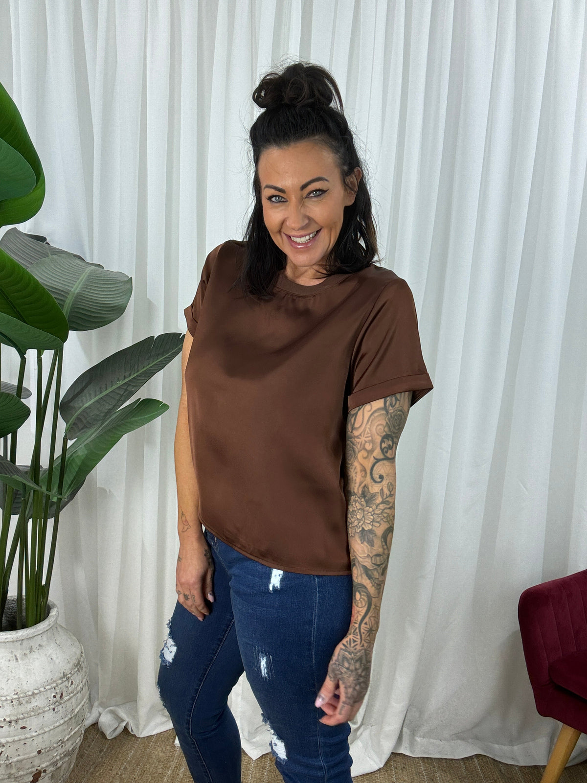 Evie Top - Chocolate