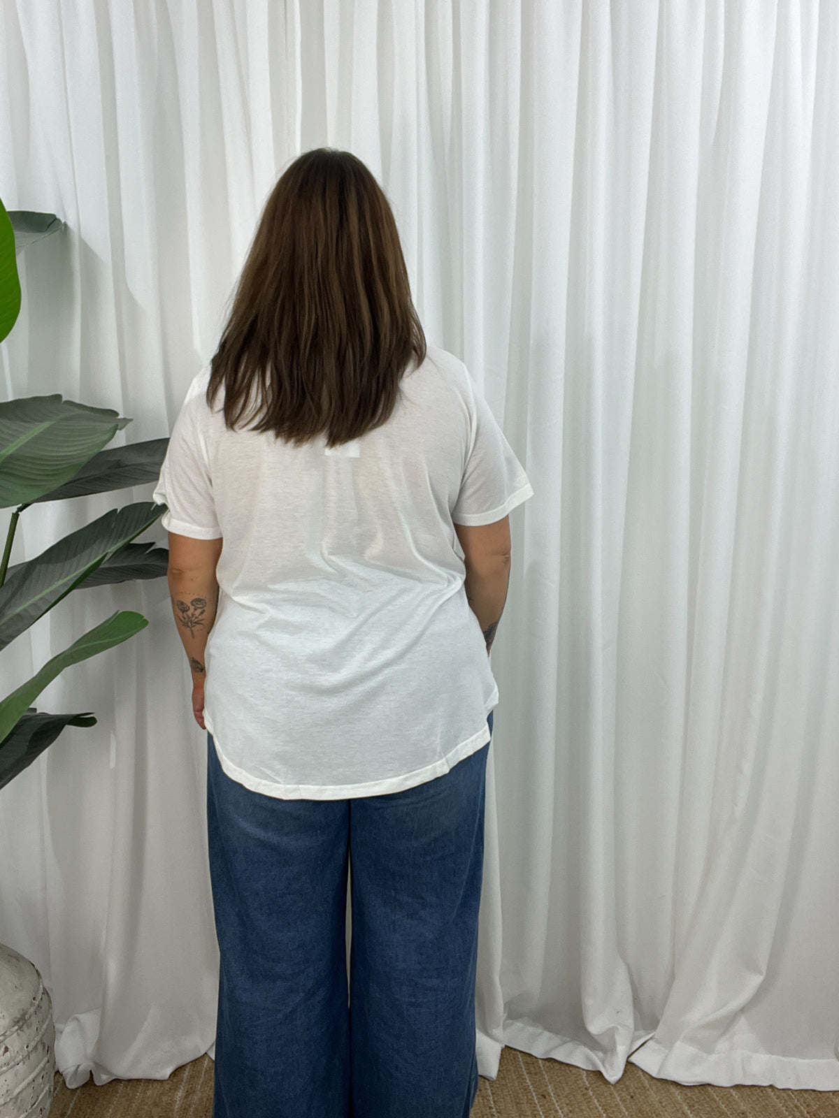 Jordy Leopard Steer Tee- White (EOFY SALE)