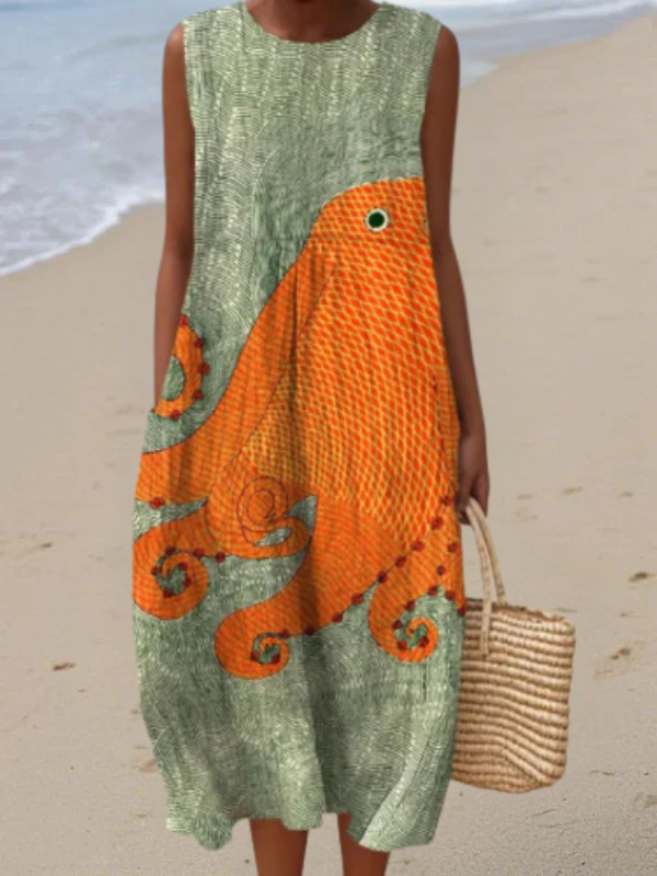 Tess™ | Midi Dress Ocean
