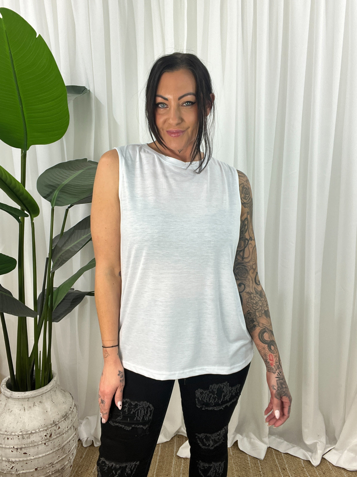 Solid Gold Baby Tank - White (EOFY SALE)