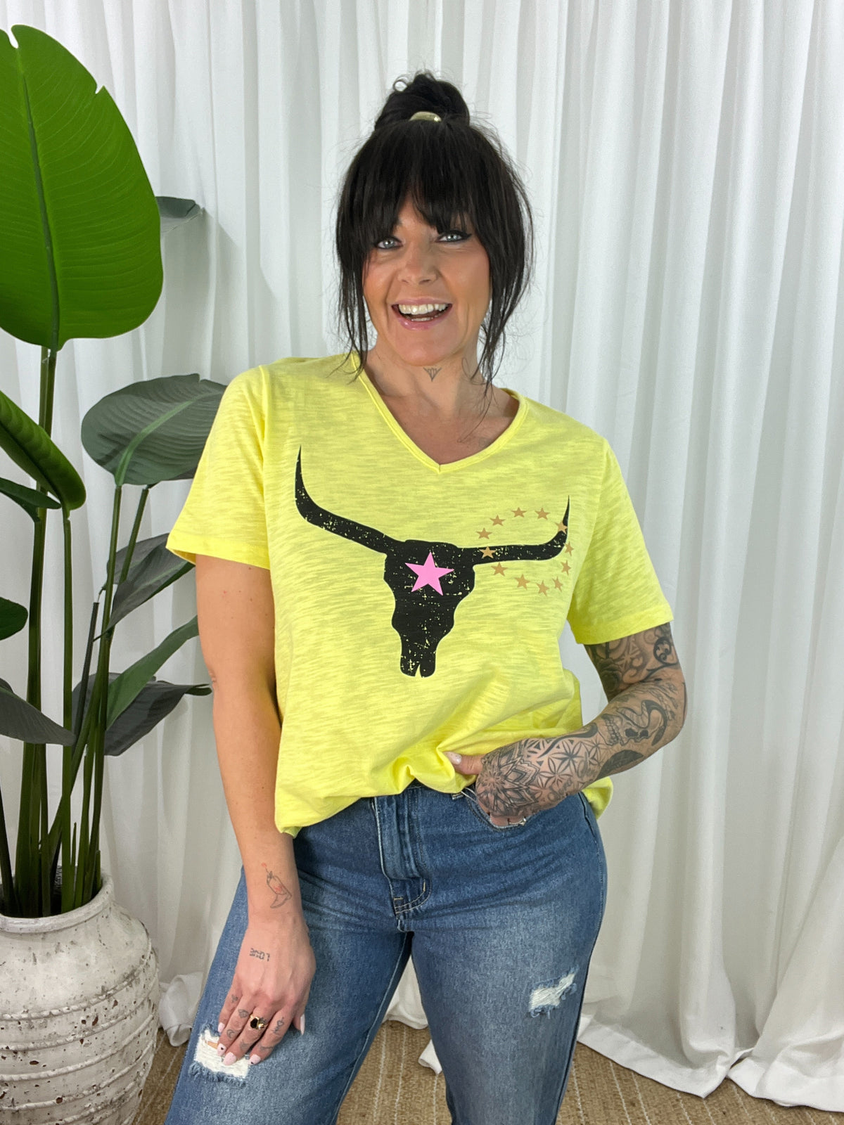 Avalon Steer Tee- Citrus (EOFY SALE)
