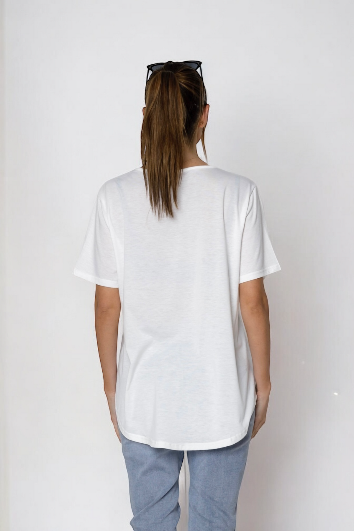 Jordy Leopard Steer Tee- White (EOFY SALE)