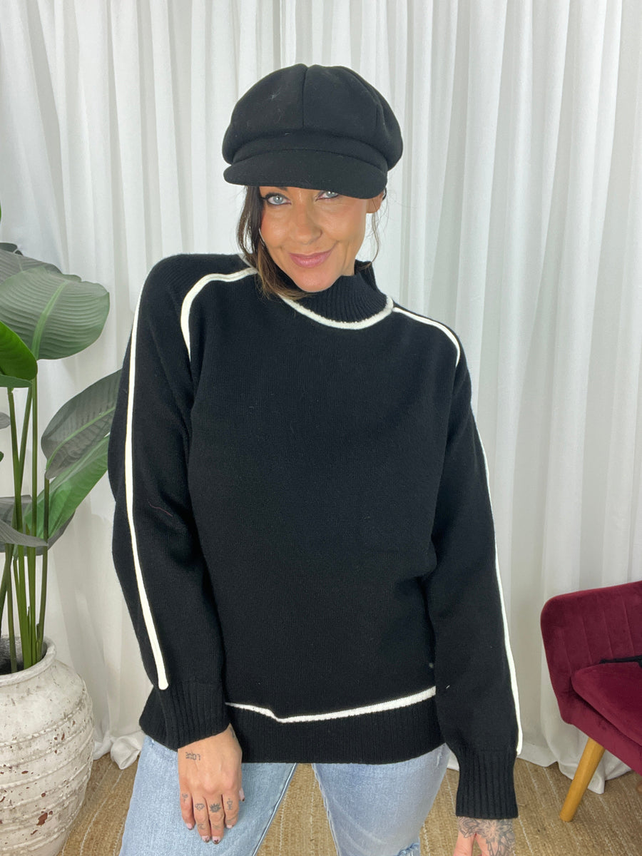 Blanka Knit Jumper - Black (SALE)