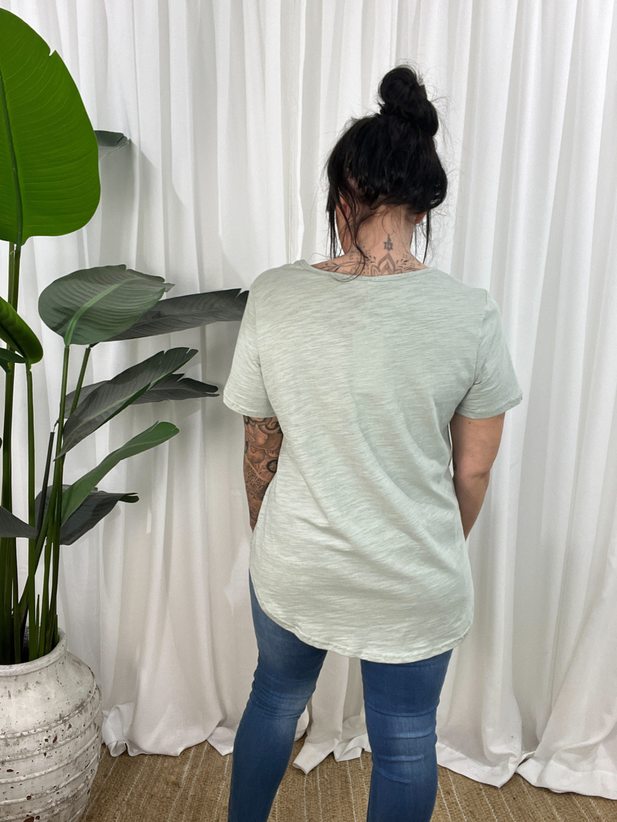 Harlie Steer Tee- Chalk (EODY SALE)