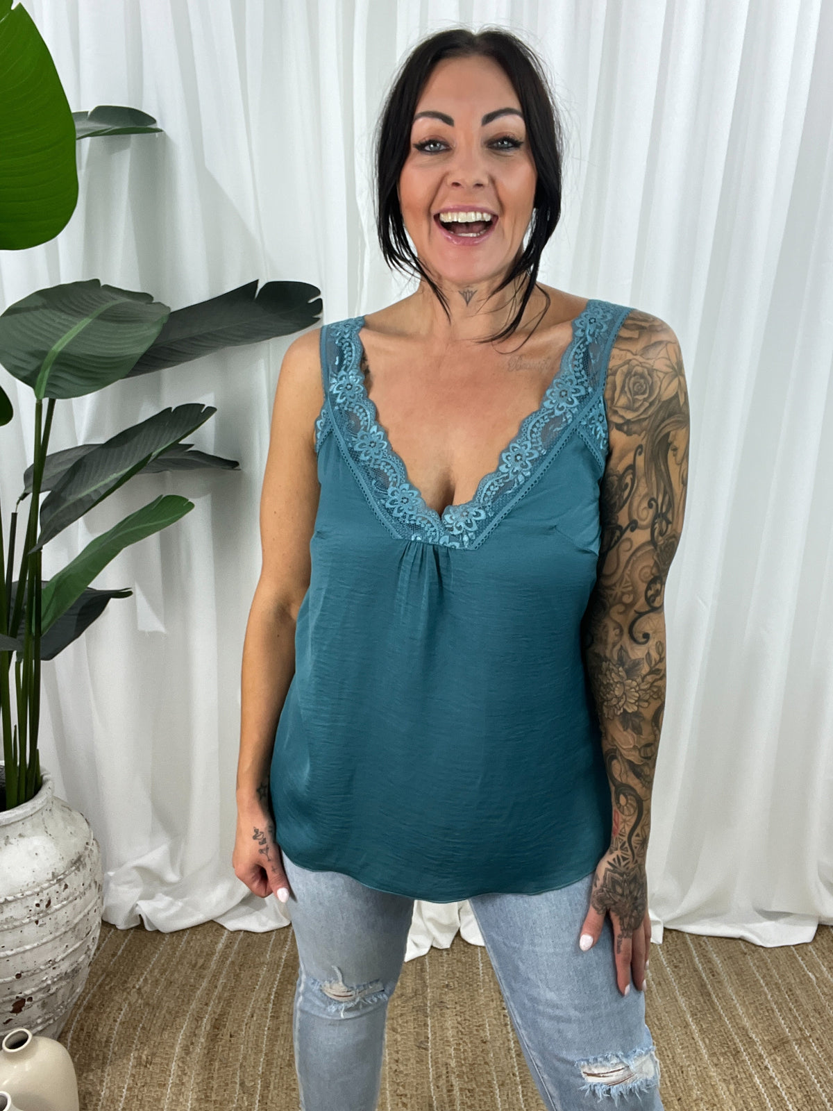 Camdyn Lace Trim Cami
