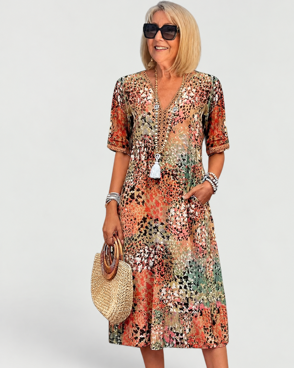 Jessica™  Effortless Midi Dress