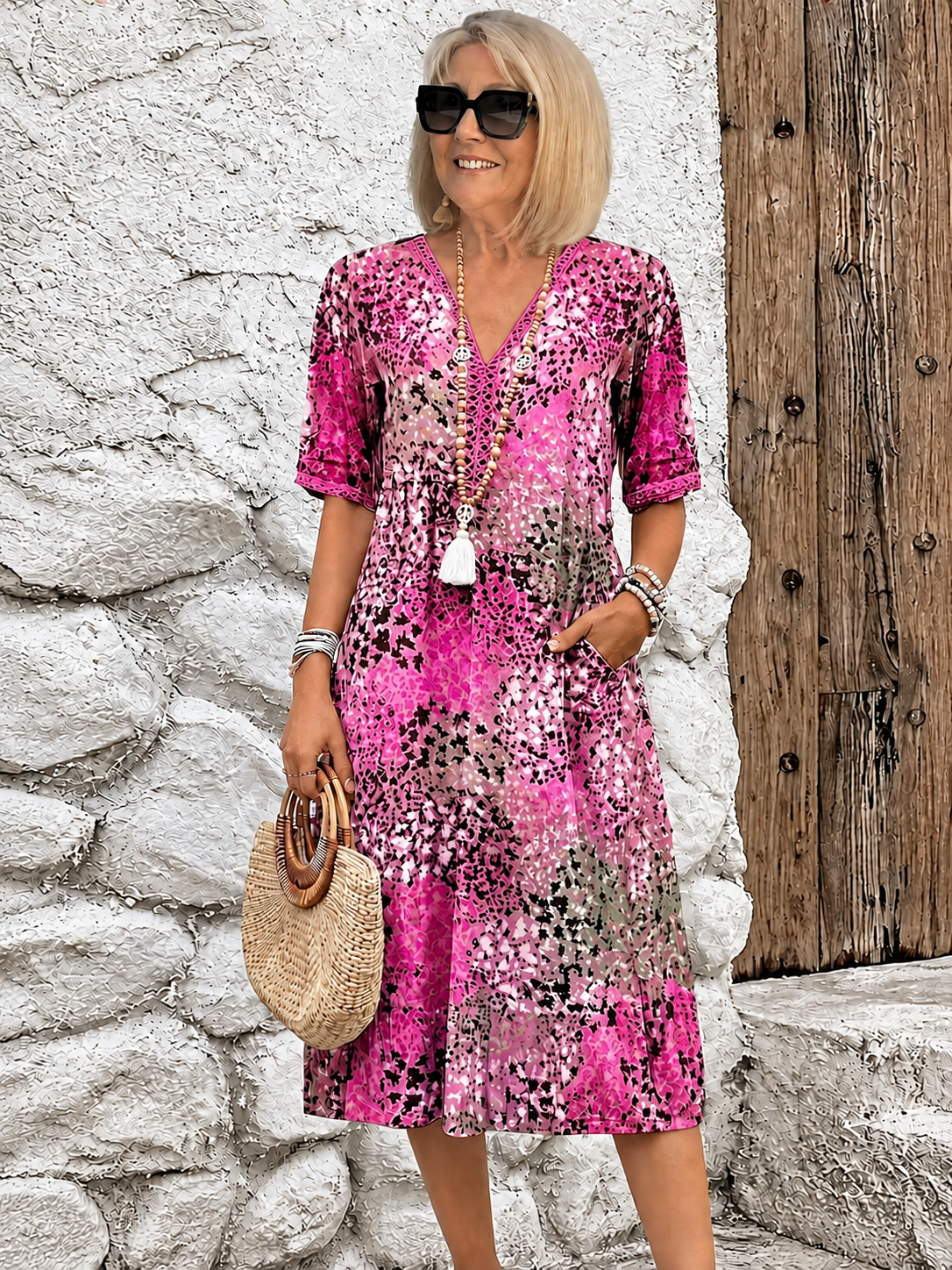 Jessica™  Effortless Midi Dress