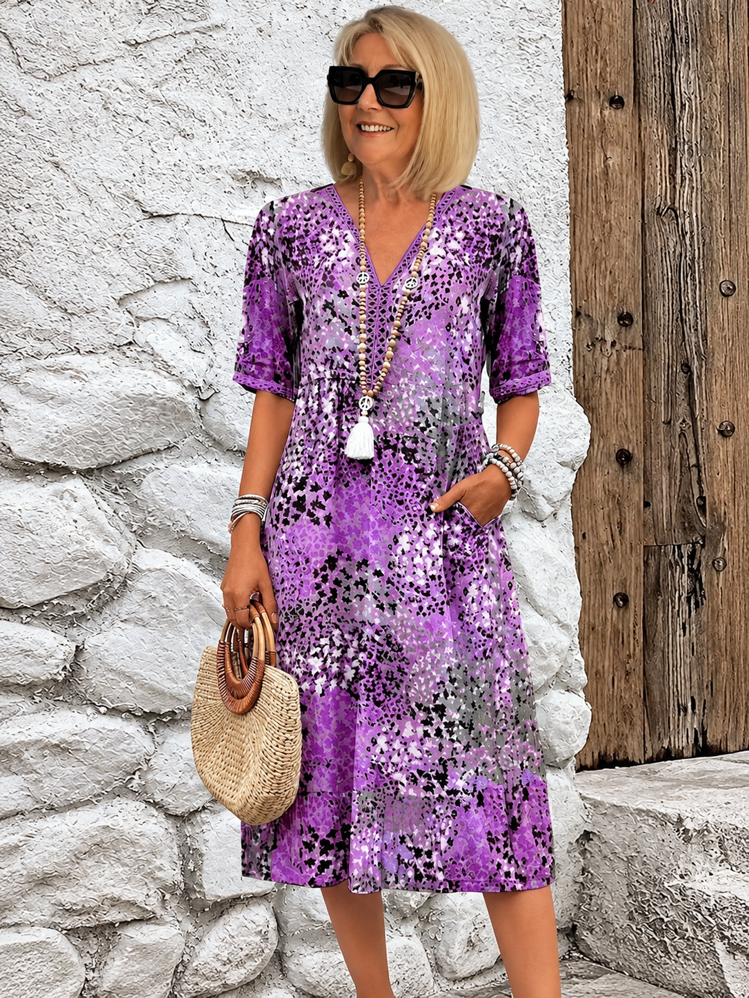 Jessica™  Effortless Midi Dress