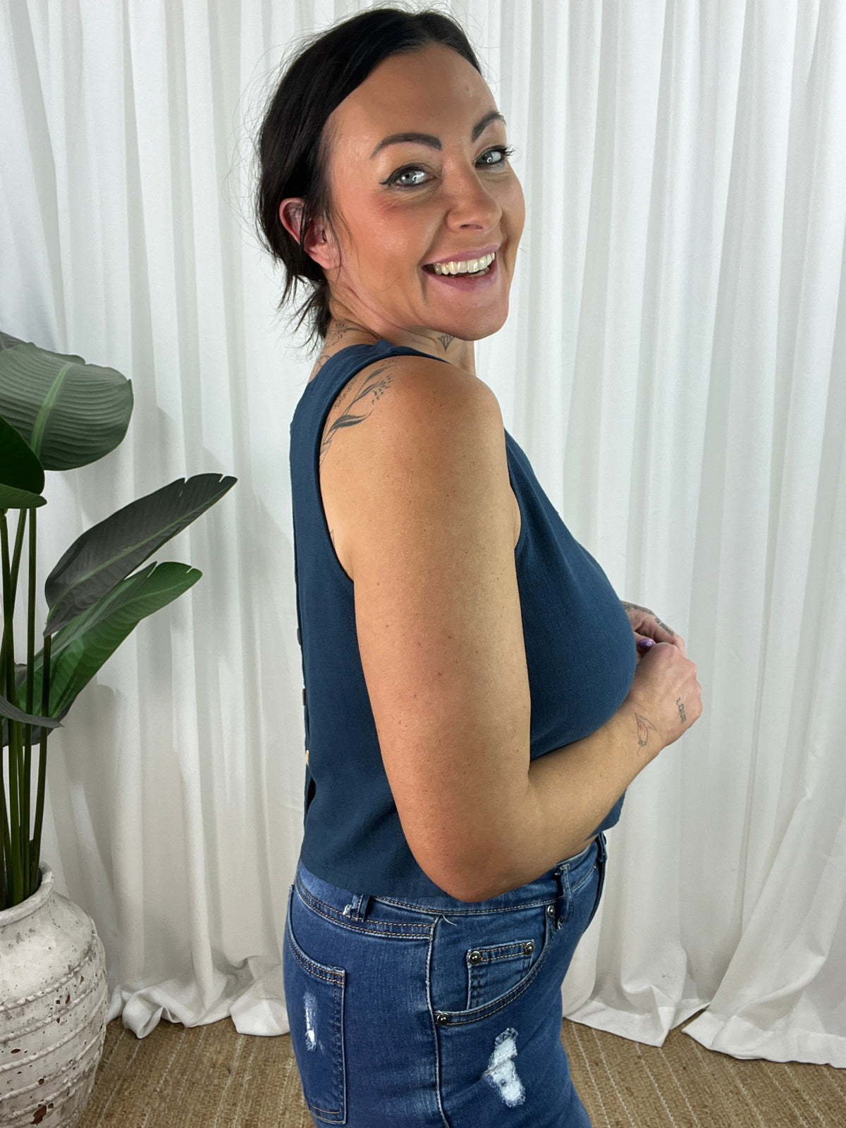 Pheobe Top - Navy