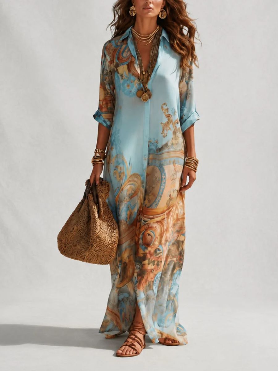 Mara | Elegant summer dress with a flowing cut