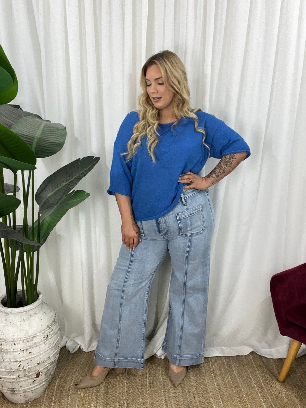 Misha Top - Blue