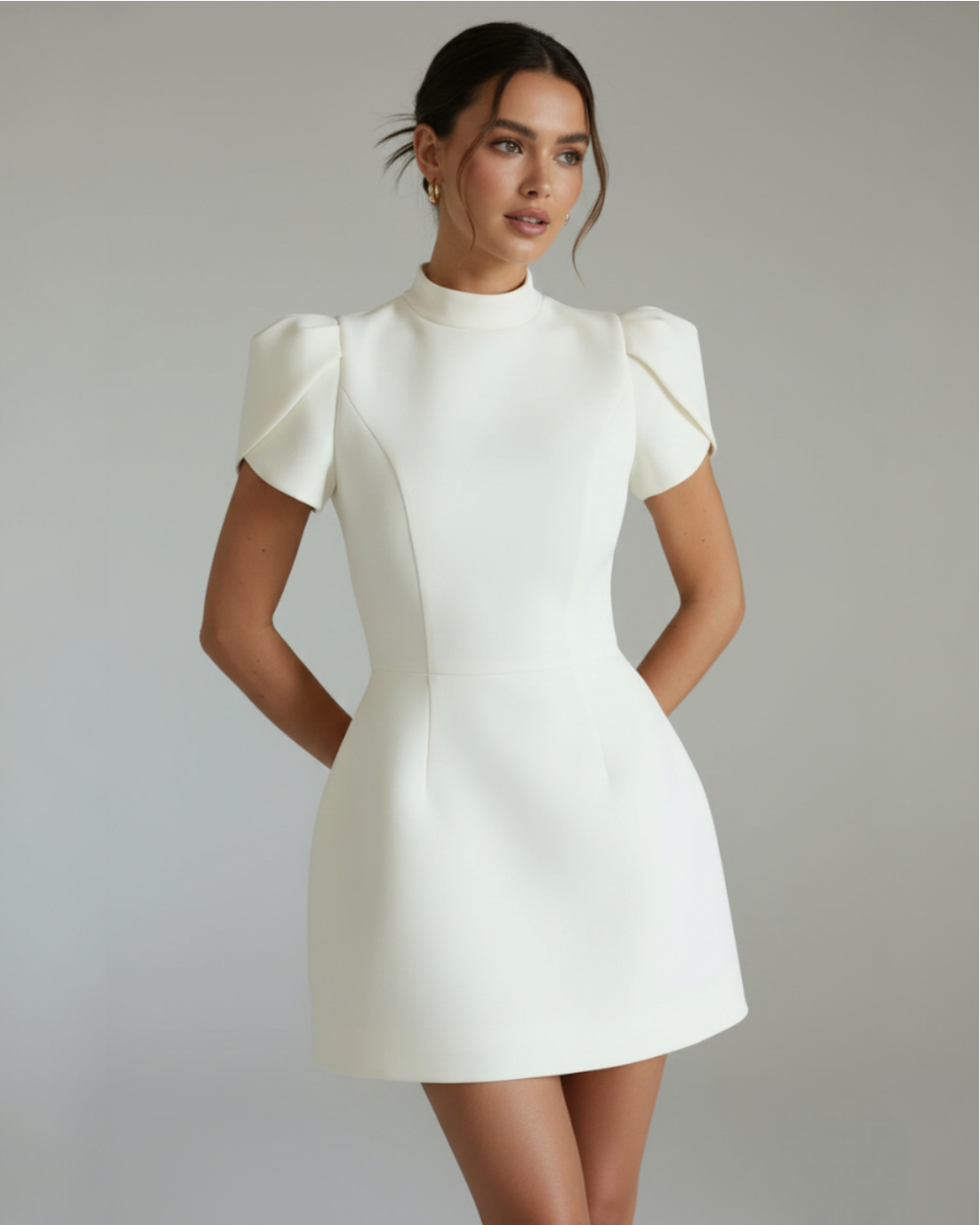 Hanna | Mini Dress With Open Back Bow Detail