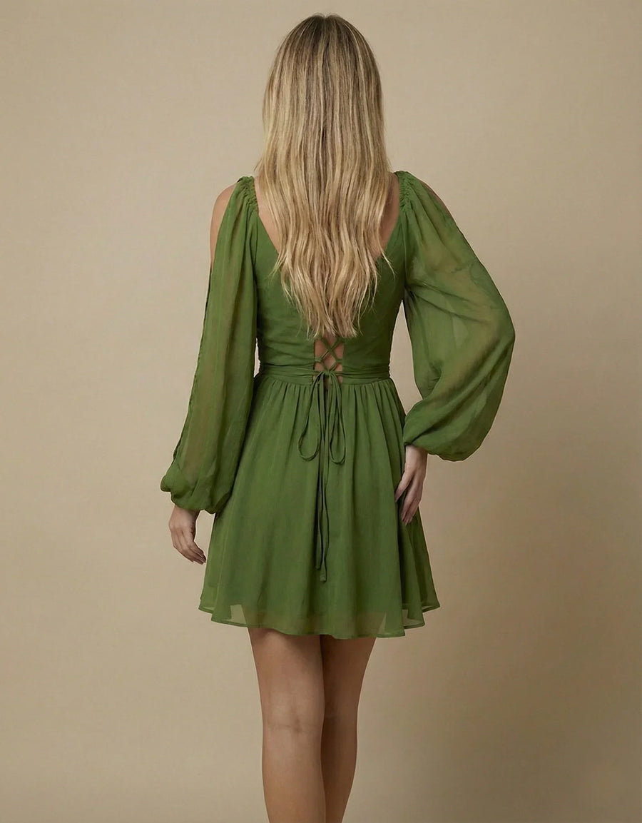 Layla | Mini Dress With Balloon Sleeves