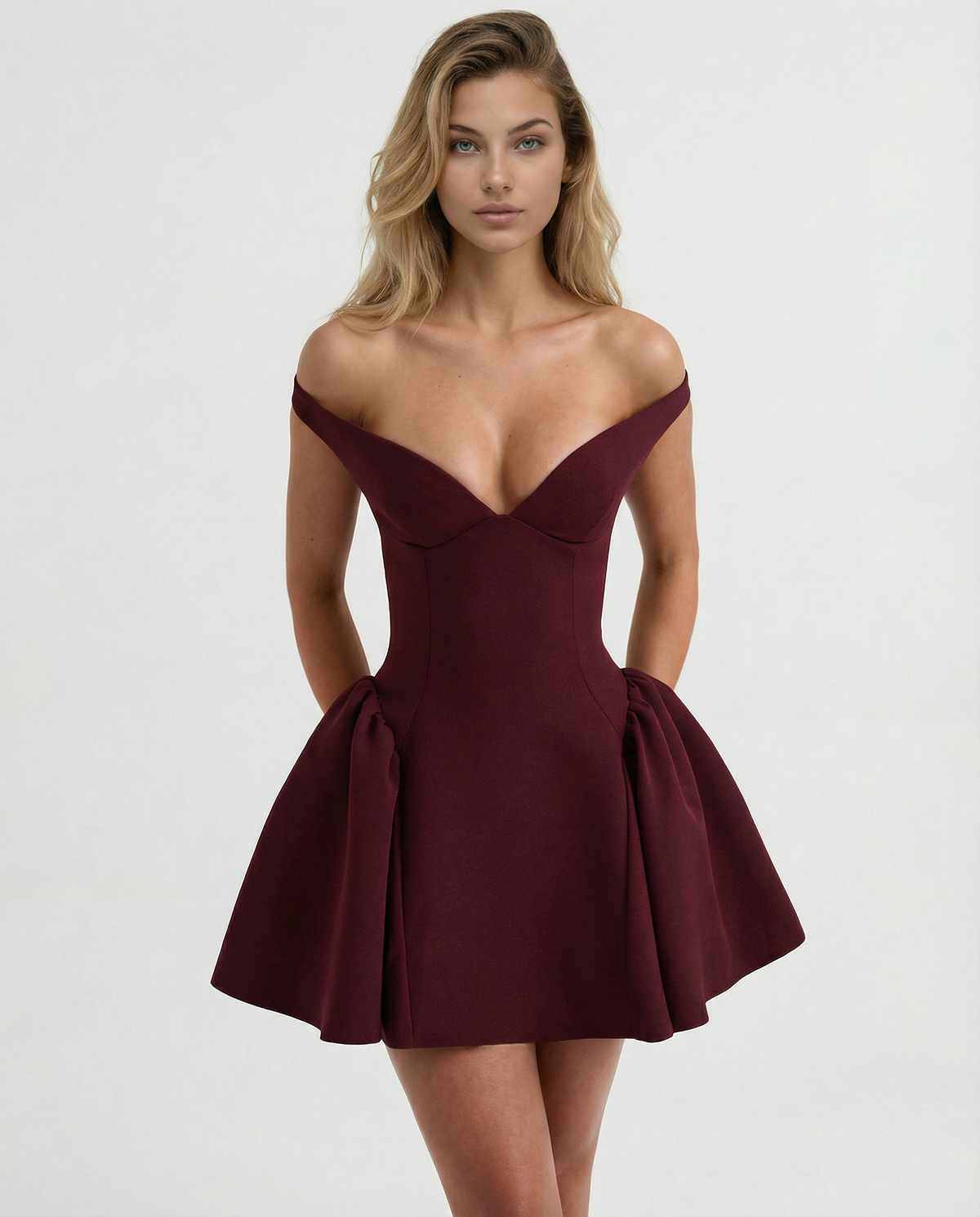 Serina | Mini Dress With Off-Shoulder Neckline