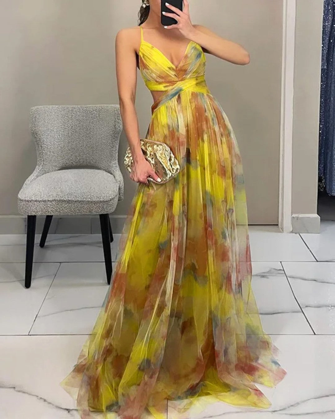 Georgia | Charming Maxi Dress with Floral Print