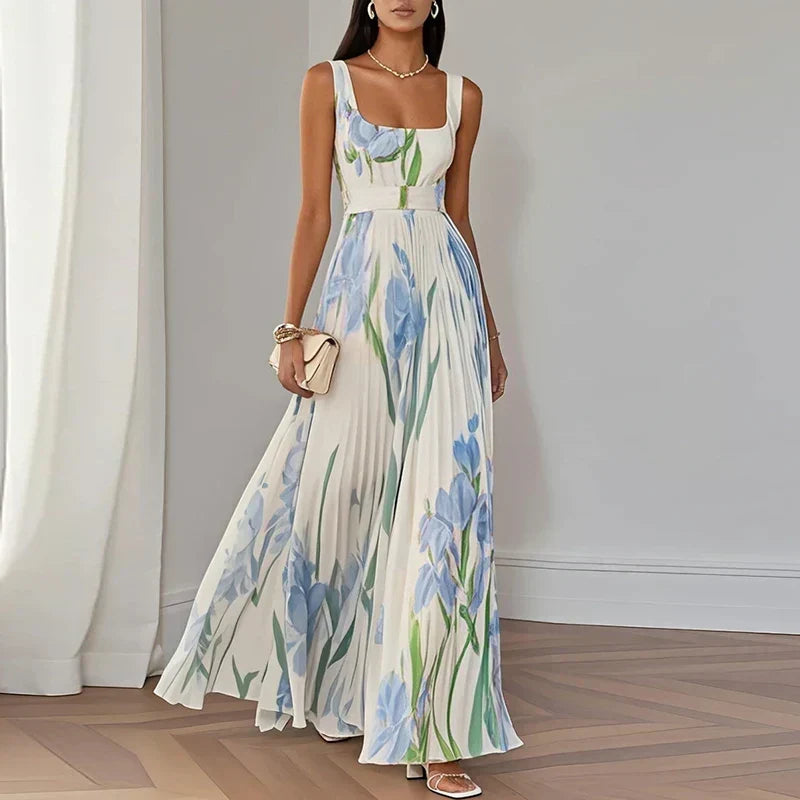 Orine | Floral A-Line Maxi Dress