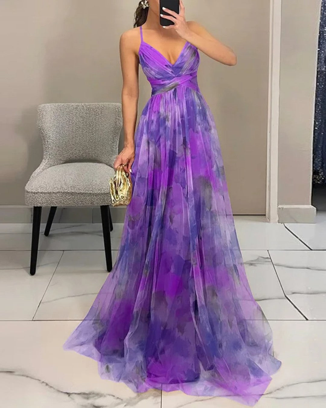 Georgia | Charming Maxi Dress with Floral Print