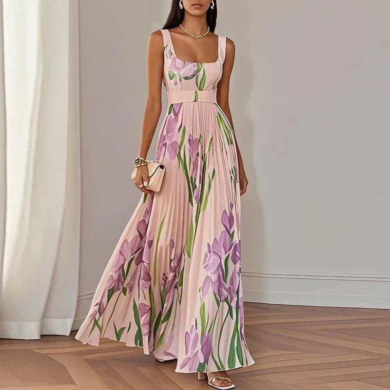 Orine | Floral A-Line Maxi Dress