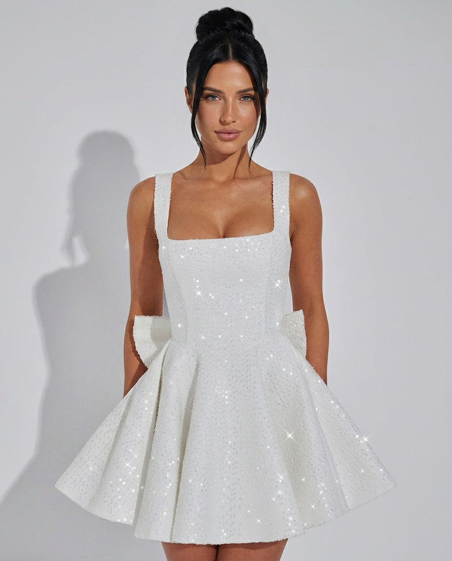 Dorothea | Off-Shoulder Ruffle Mini Dress