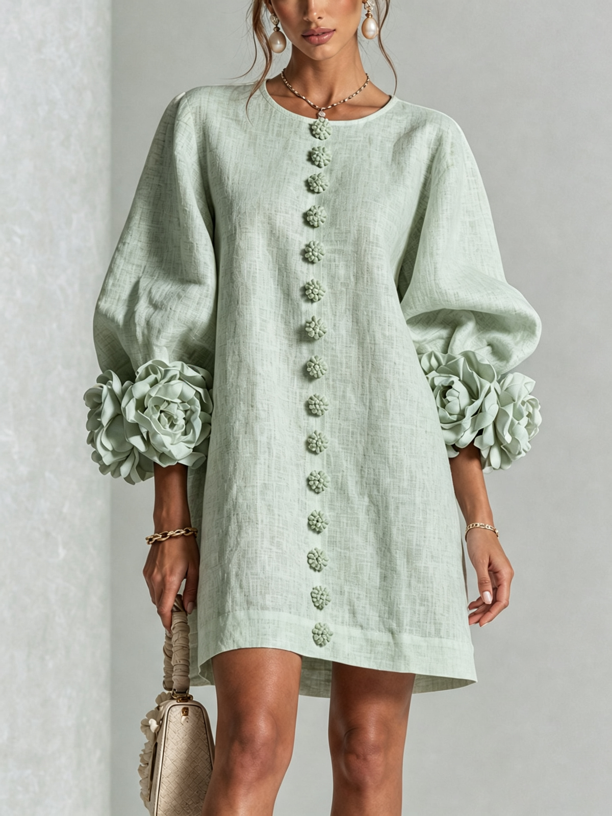Rosalie - Button-Down Mini Dress