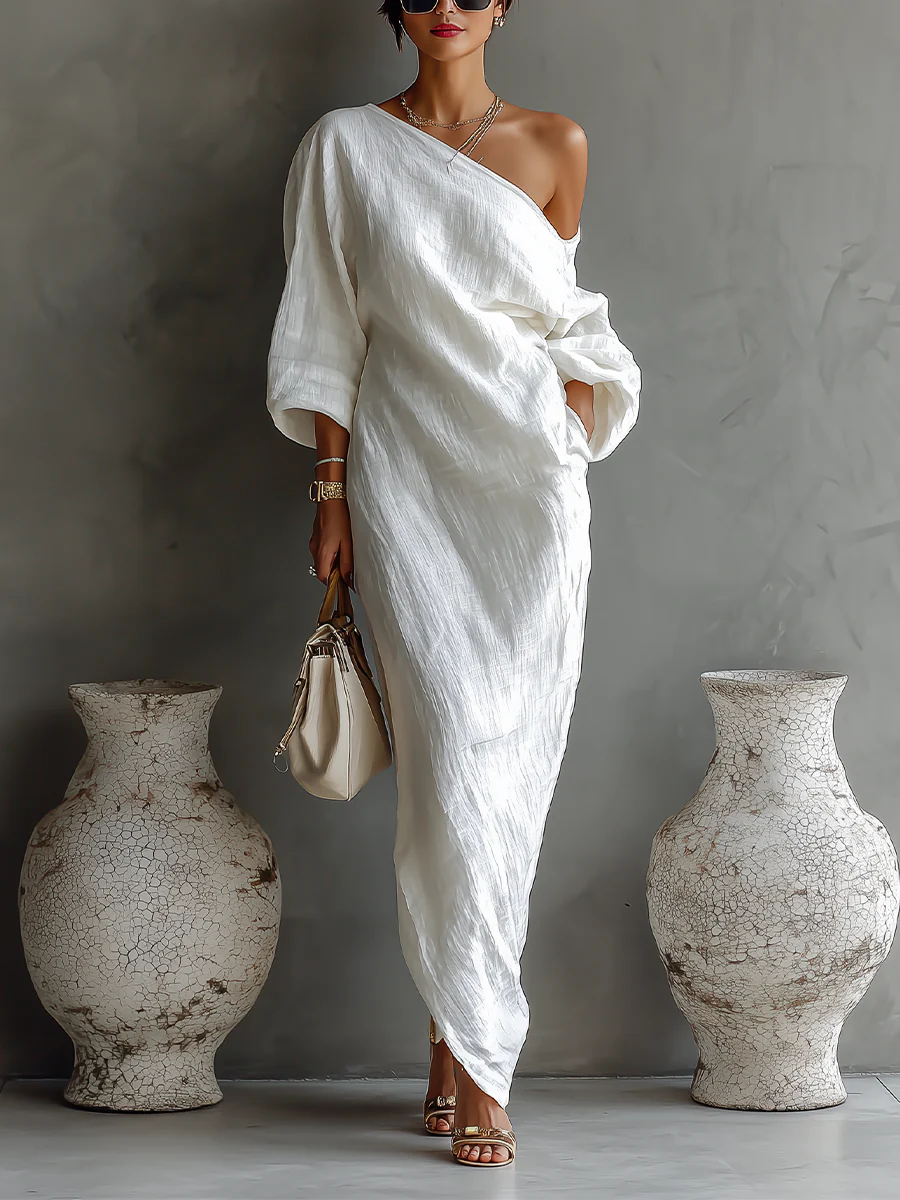 Aurora | Elegant Off-Shoulder Dress