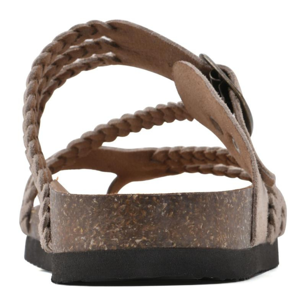 Bronte | Women's Braided Buckle Flat Sandals