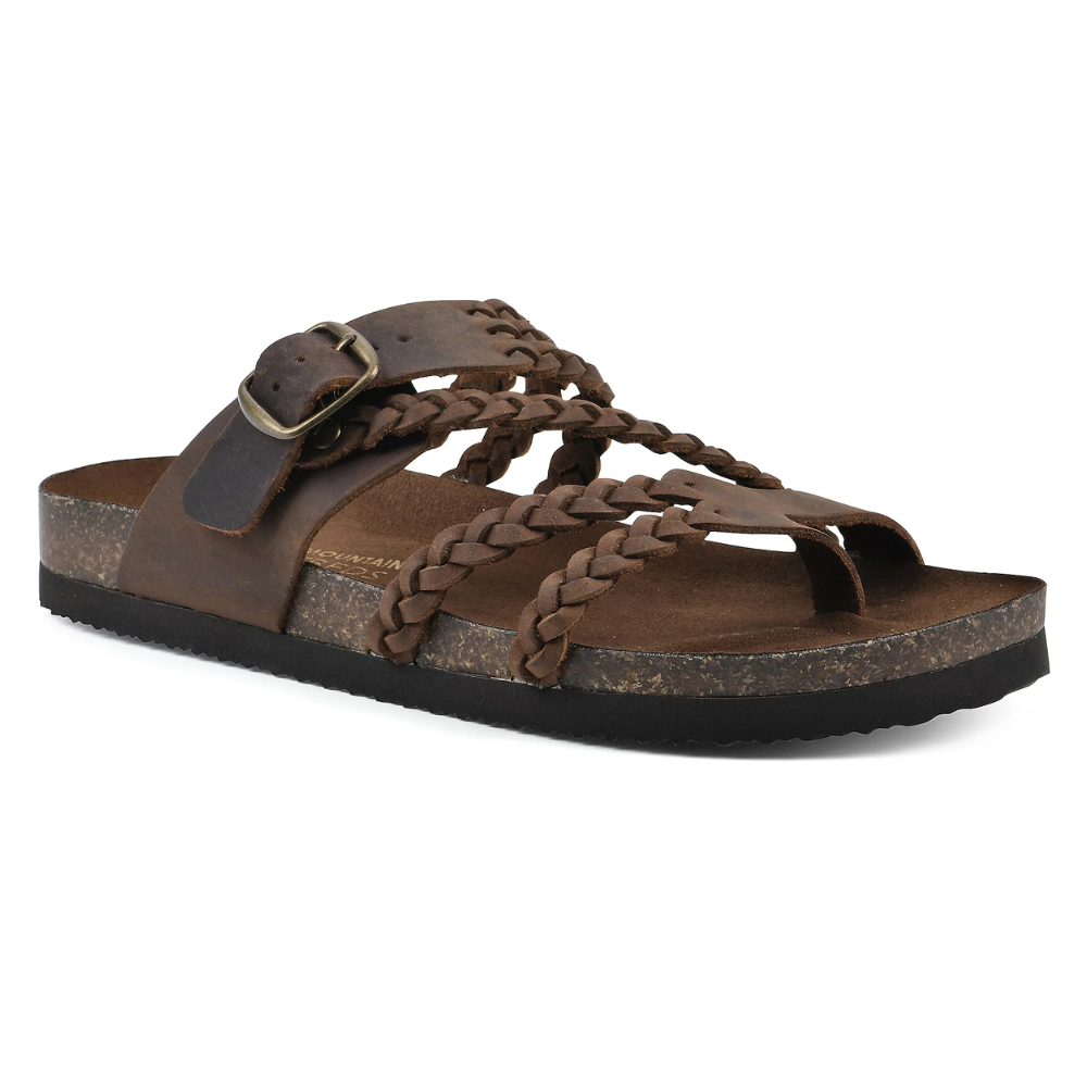 Bronte | Women's Braided Buckle Flat Sandals
