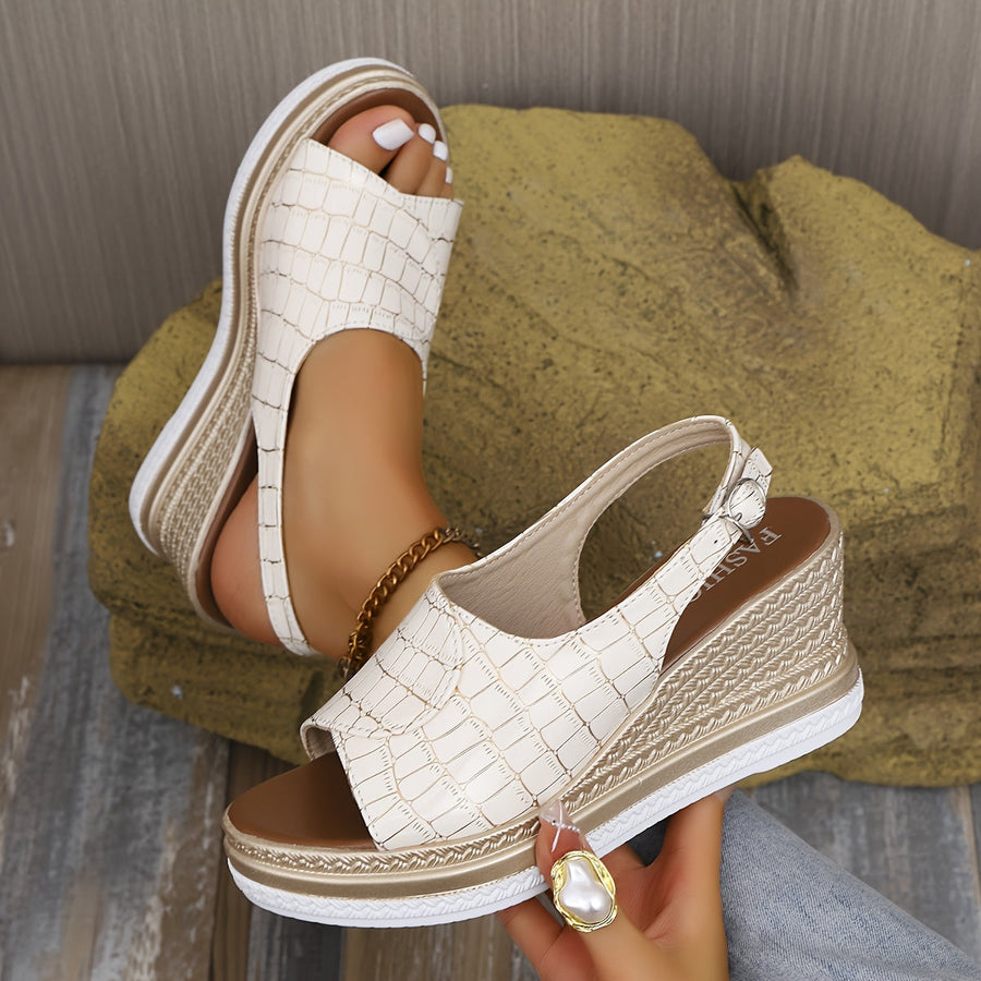 Marbella™ | Wedge Sandals Sculpted Elegance With Summer Lift