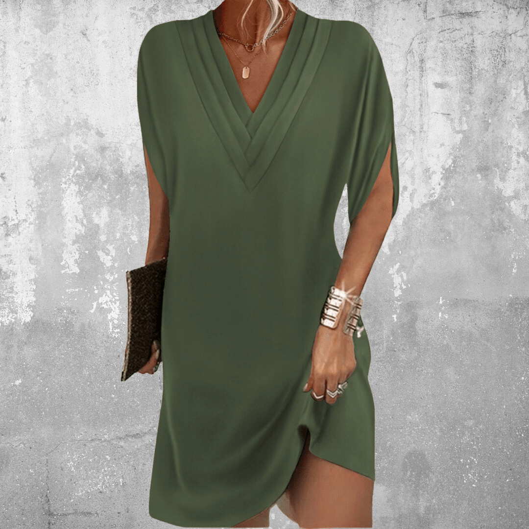 Celestina | Women's V-Neck Wrap Mini Dress