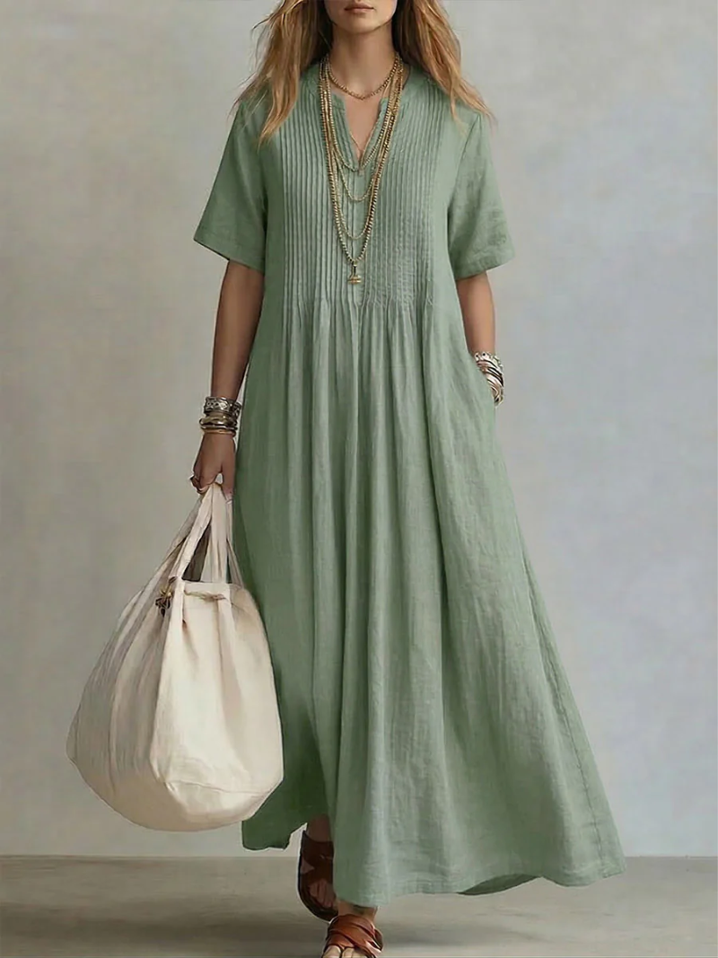 Rose | Elegant Pleated Dress