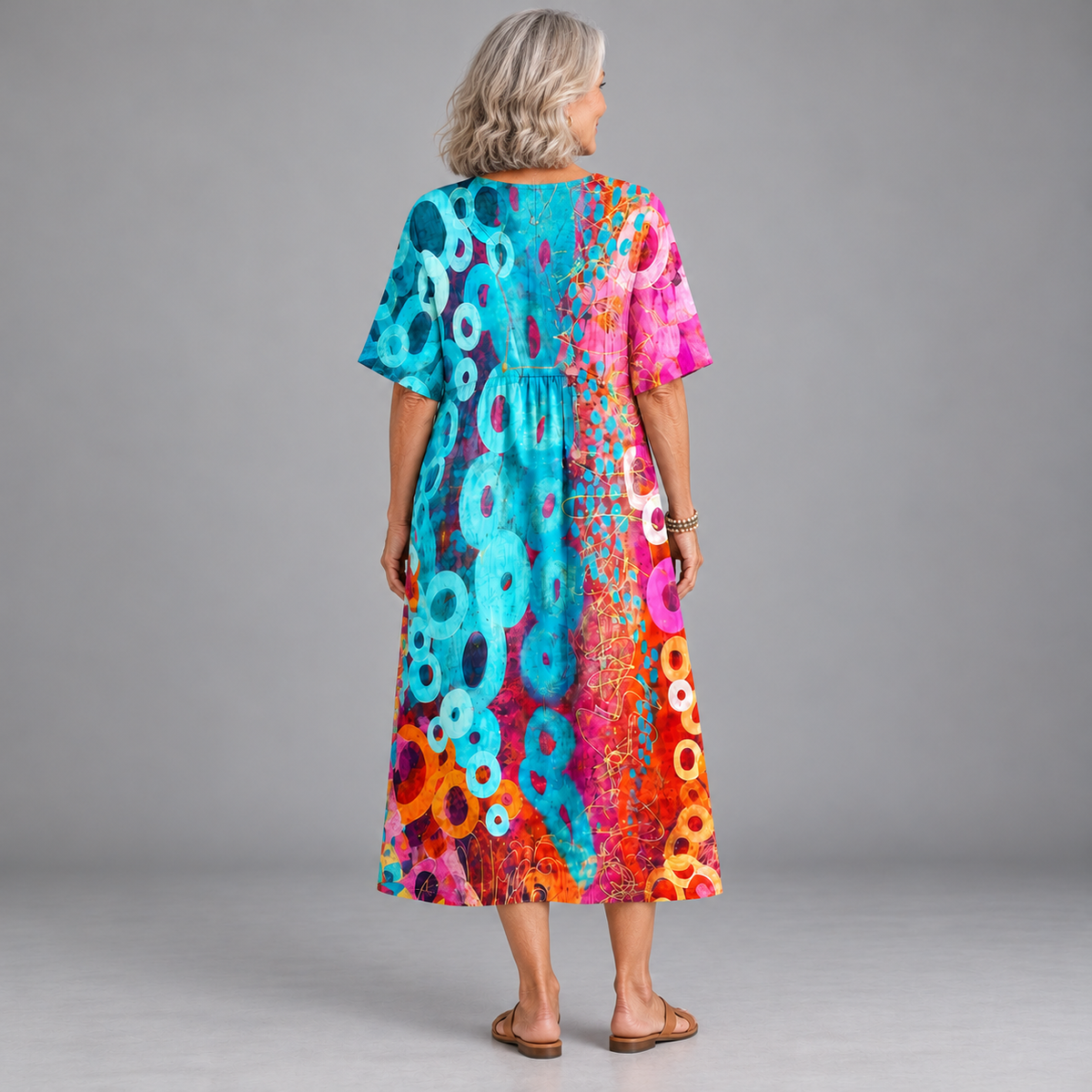 Amara | Vibrant Tie-Dye Dress
